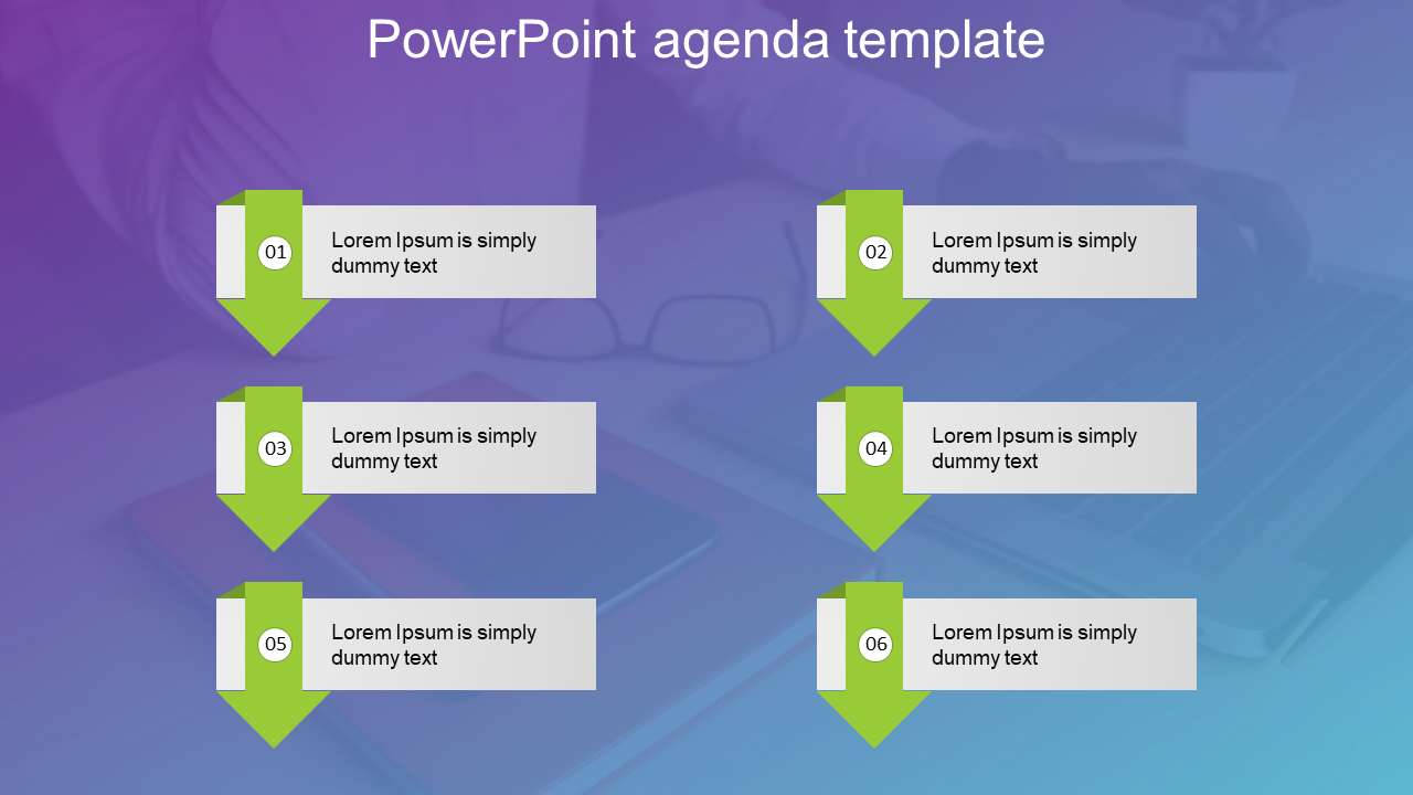 Fine-Looking PowerPoint Agenda Template For Presentation